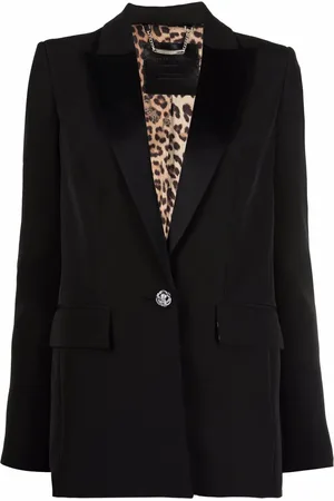 Philipp Plein Sequinned tiger single-breasted blazer
