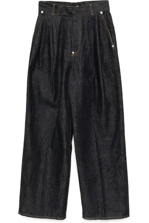UNDERCOVER Pleated straight-leg jeans