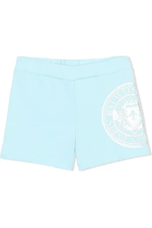Balmain Logo-print cotton track shorts