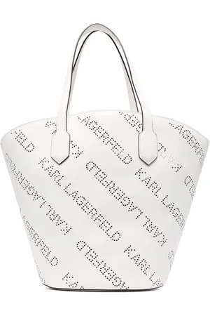 Karl Lagerfeld K/Punched logo tote