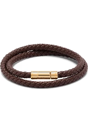 Tom Ford Braided leather bracelet
