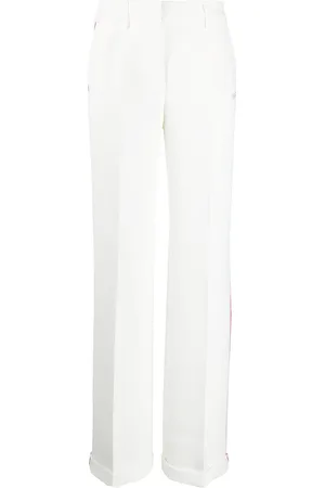 OFF-WHITE Contrasting trim tailored trousers