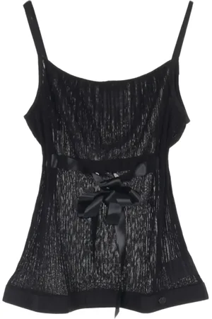CHANEL 1986-1988 ribbon-fastening top