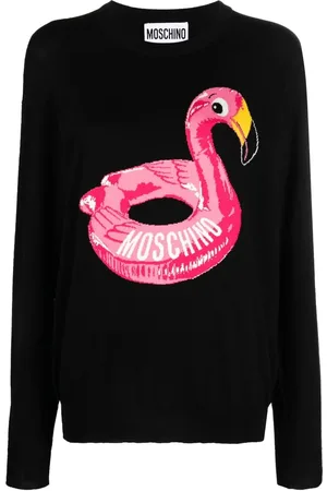 Moschino Intarsia-knit logo jumper