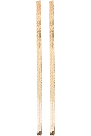 SASKIA DIEZ Snake chain earrings