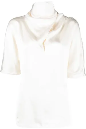 Jil Sander High-neck silk blouse