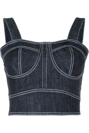Lethicia Bronstein Ana cropped denim top