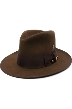 NICK FOUQUET Matchstick-detail fedora hat