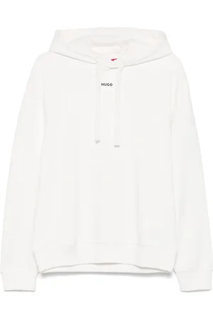 HUGO BOSS Rubberised-logo hoodie