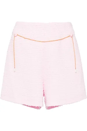 Edward Achour Paris Chain-link detail bouclé shorts