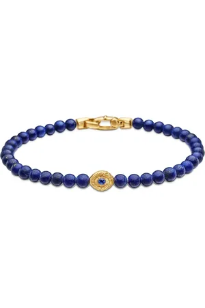 David Yurman 14kt yellow Bijoux Spiritual Beads Evil Eye bracelet (4mm)