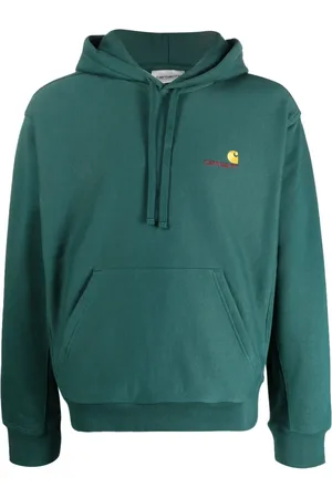 Carhartt Embroidered-logo cotton hoodie