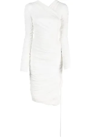 Khaite The Arabella ruched midi dress