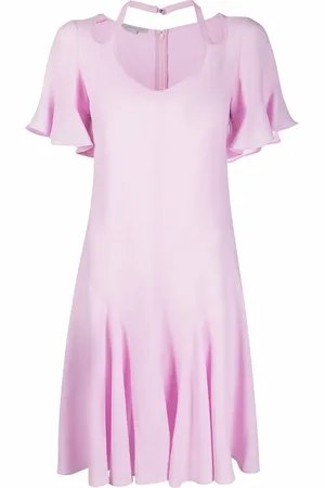Stella McCartney Cut-out V-neck flared dress
