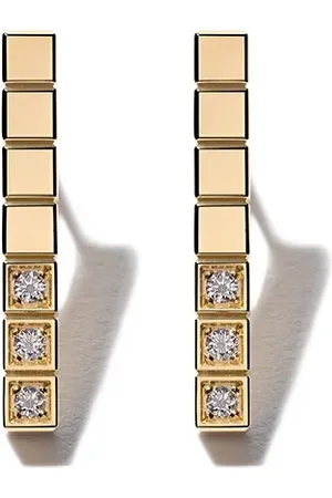 Chopard 18kt yellow Ice Cube Pure diamond earrings