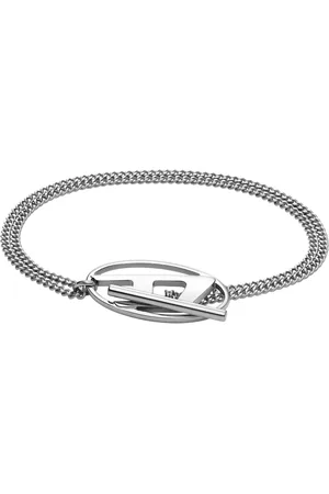 Diesel Oval D-plaque bracelet