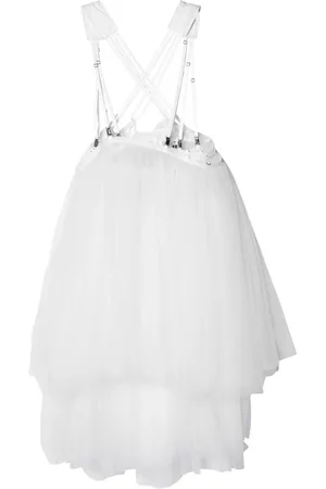 NOIR KEI NINOMIYA Harness-fastened tulle skirt