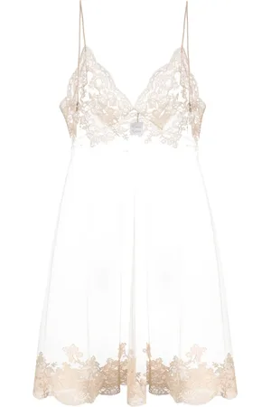 CARINE GILSON Calais-Caudry lace slip dress
