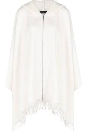 Fabiana Filippi Knitted zip-up cape