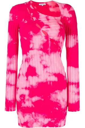 Cotton Citizen Tie dye cut-out knitted dress