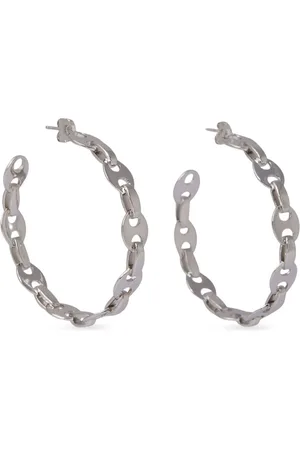 Paco rabanne Engraved logo earrings