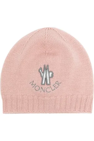 Moncler Logo-patch knitted wool beanie