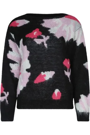 I BLUES Floral-intarsia sweater