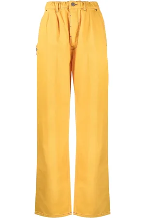 MIRA MIKATI Contrast-stitching straight-leg jeans