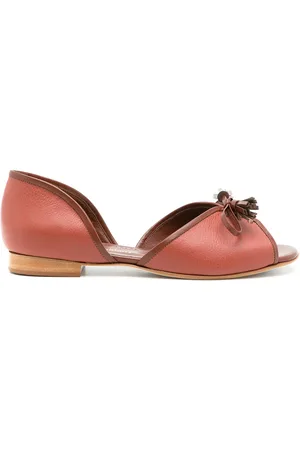 Sarah Chofakian Leather Norway ballerina shoes
