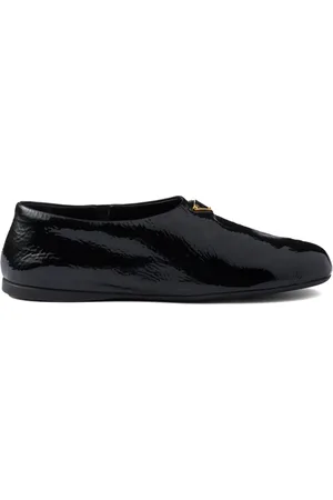 Prada Patent-leather flat shoes