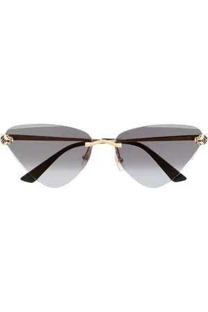 Cartier Panther-plaque cat-eye sunglasses