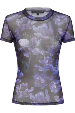 Philipp Plein Floral-print round-neck T-shirt