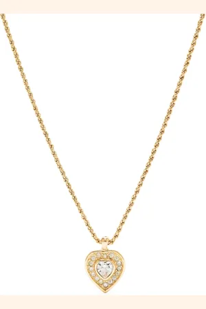 Dior 2000s heart pendant chain necklace