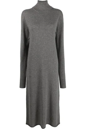 Jil Sander High-neck cashmere knitted dress