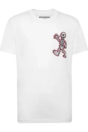 Philipp Plein Skully Gang-print cotton T-shirt