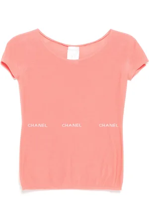 CHANEL 2004 logo knitted top