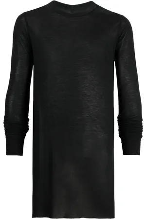 Rick Owens Long-sleeved marl-knit T-shirt