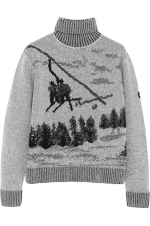 YVES SALOMON Jacquard knit jumper