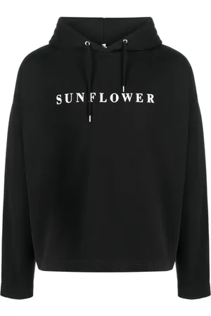 Sunflower Logo-print long-sleeve hoodie