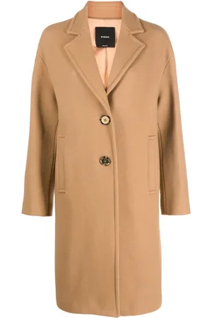 Pinko Notched-lapel single-breasted coat