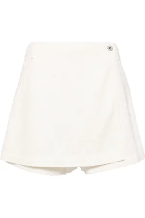 Halfboy Logo-patch cotton skorts