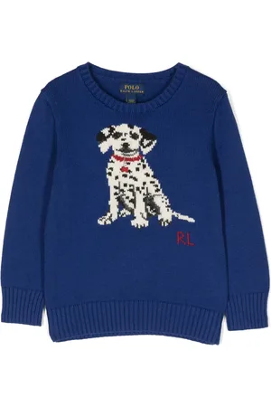 Ralph Lauren Dalmatian intarsia-knit cotton jumper
