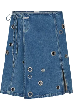 Closed Wrap midi skirt