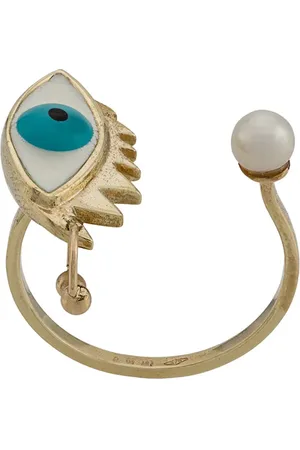 DELFINA DELETTREZ 9kt yellow Eye Piercing ring