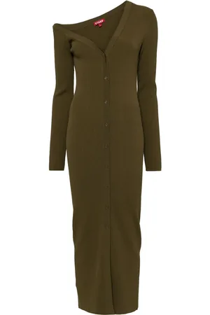 Staud Ribbed-knitted dress