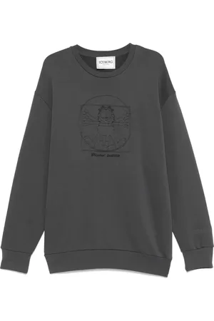 Iceberg Vitruvian Garfield-embroidered sweatshirt