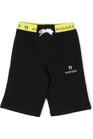 Aigner Logo-embroidered cotton shorts