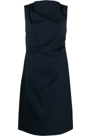 CO Gathered sleeveless midi dress