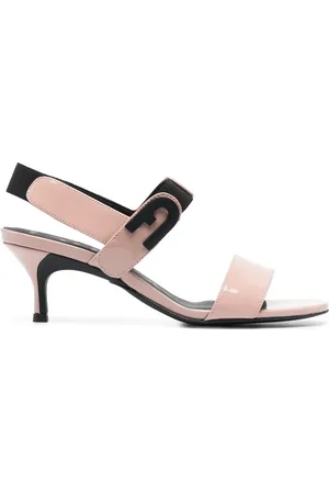Furla Logo-plaque patent-leather sandals
