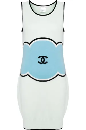 CHANEL 2009 sleeveless knitted dress